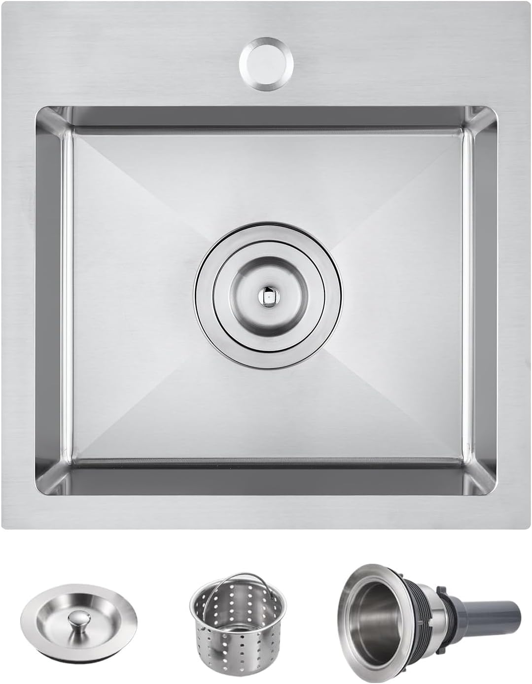 Lavello inox Drop-In 15x15" - POPFLY