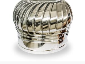 Cappa rotante camino in acciaio inox anti-downdraft