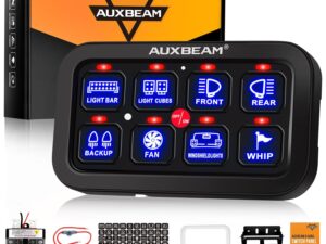 Auxbeam Pannello Interruttori BB80 da 8 Posti, 12-24V