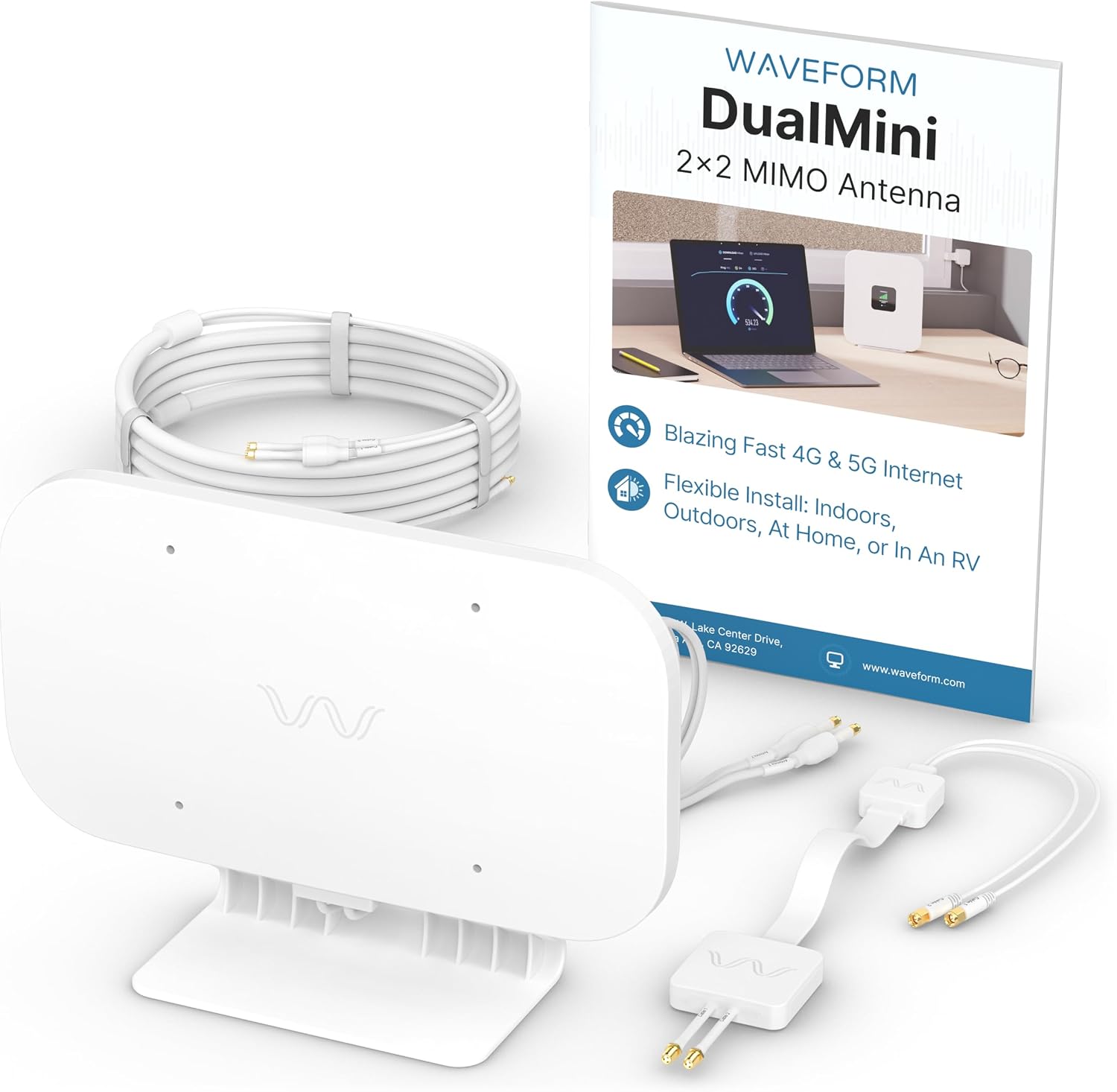 Waveform DualMini: antenna MIMO 2x2 per 4G/5G | Router & Hotspot