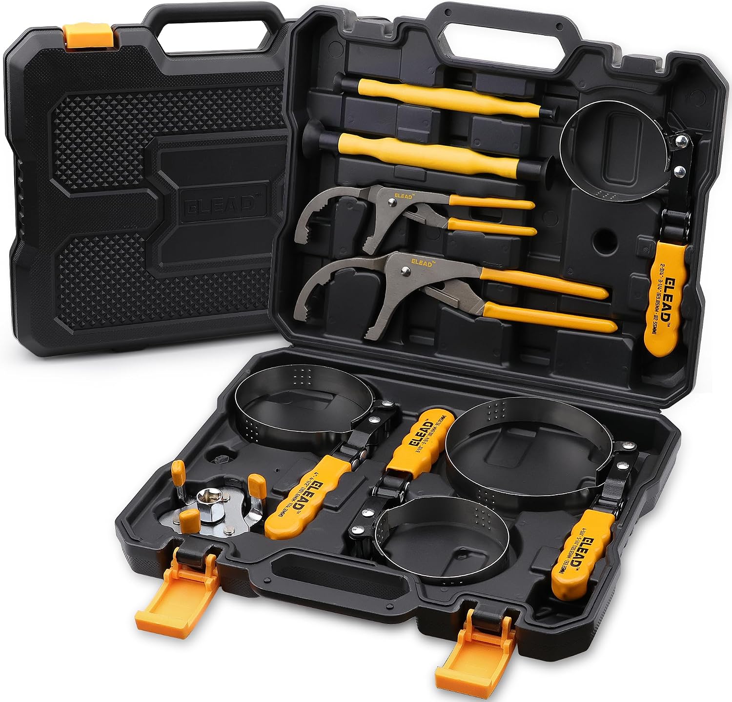 ELEAD Set 9 chiavi per filtro olio acciaio inox