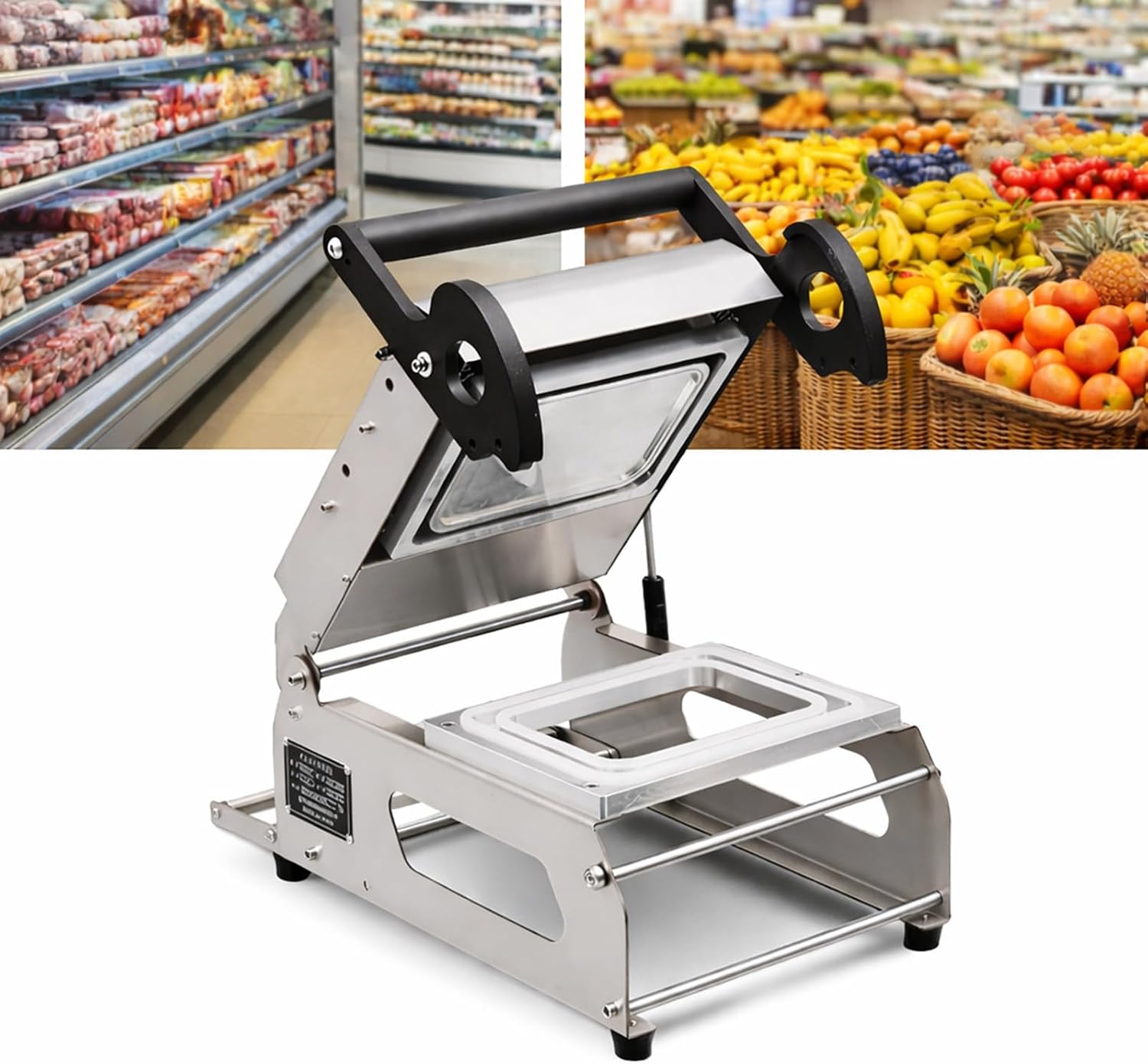 Sigillatrice Vaschette Alimentari in Acciaio Inox
