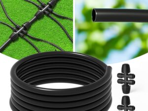 MIXC Kit irrigazione a goccia 6,3m con connettori 4 vie