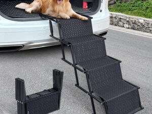 Rampa per Cani da Auto 80 kg, Pieghevole e Antiscivolo