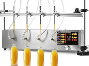 Riempitrice 4 teste per bottiglie 1-100 Fl Oz