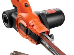 BLACK+DECKER KA900E-QS: Lima a nastro 350W con 3 nastri e aspirazione polvere