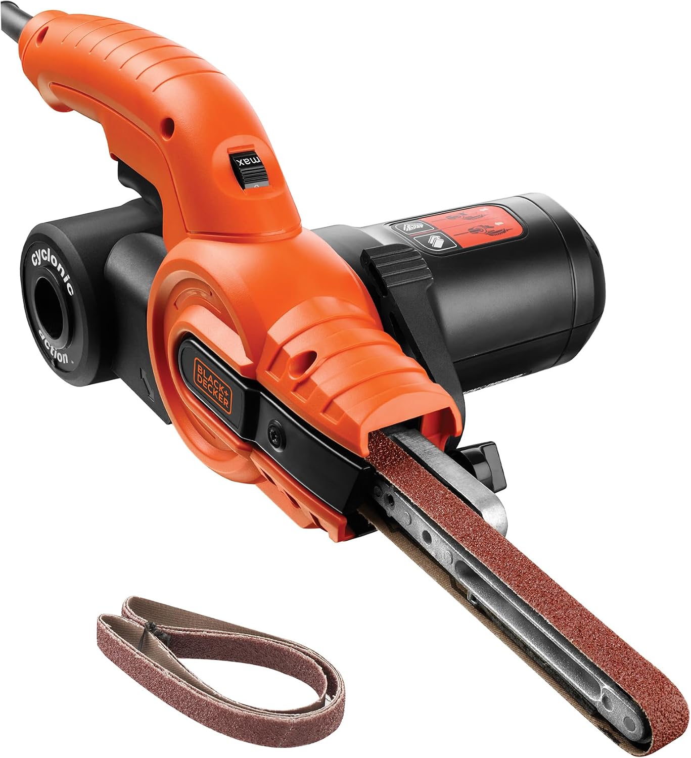 BLACK+DECKER KA900E-QS: Lima a nastro 350W con 3 nastri e aspirazione polvere