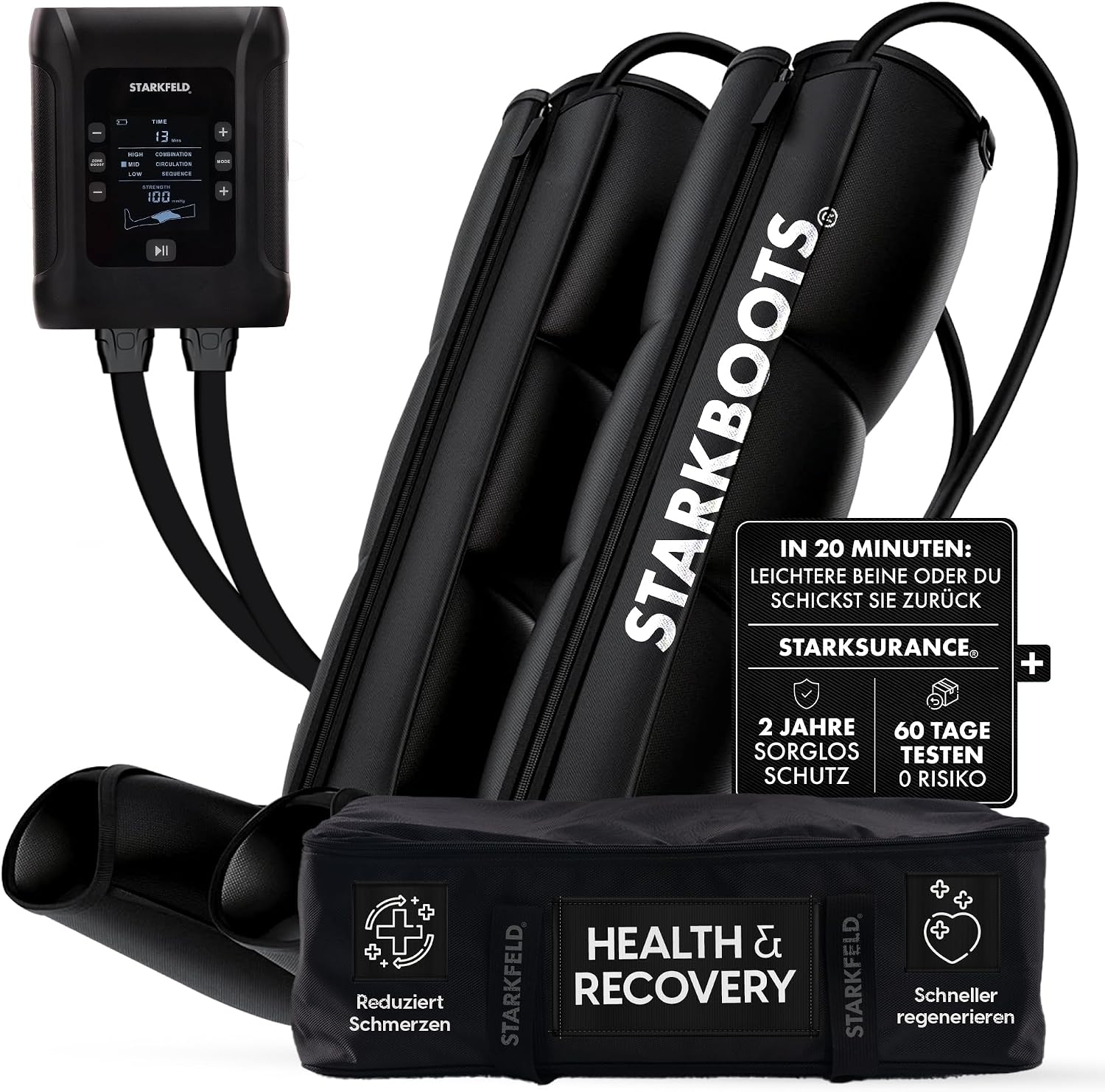 STARKBOOTS® Recovery Boots – Massaggiatore gambe 40-200 mmHg