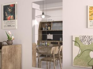 Specchi adesivi WEER 29x29 cm, 8 pezzi - Vetro temperato