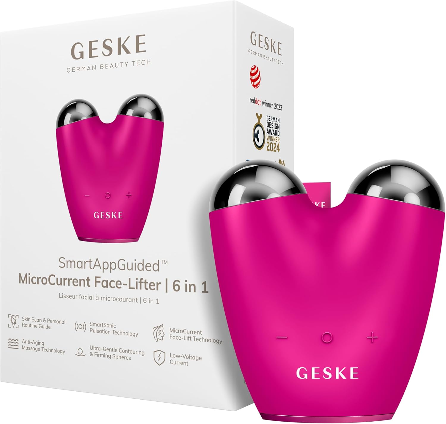 Geske Face-Lifter | Dispositivo lifting viso a microcorrente 6 in 1