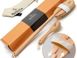 Set Spazzolatura Secca Belula Premium – Spazzola Corpo, Viso e Guanti