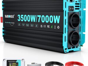 Inverter SUDOKEJI 3500W: Onda Pura, Telecomando LCD, Porte USB-C