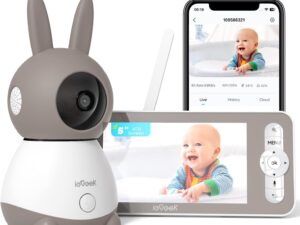ieGeek Baby Monitor 2K con APP e 5" LCD