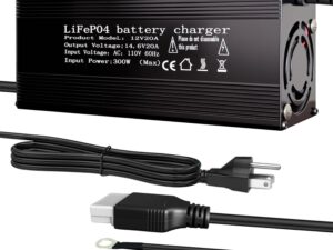 Caricabatteria LiFePO4 12V 20A con connettore Anderson