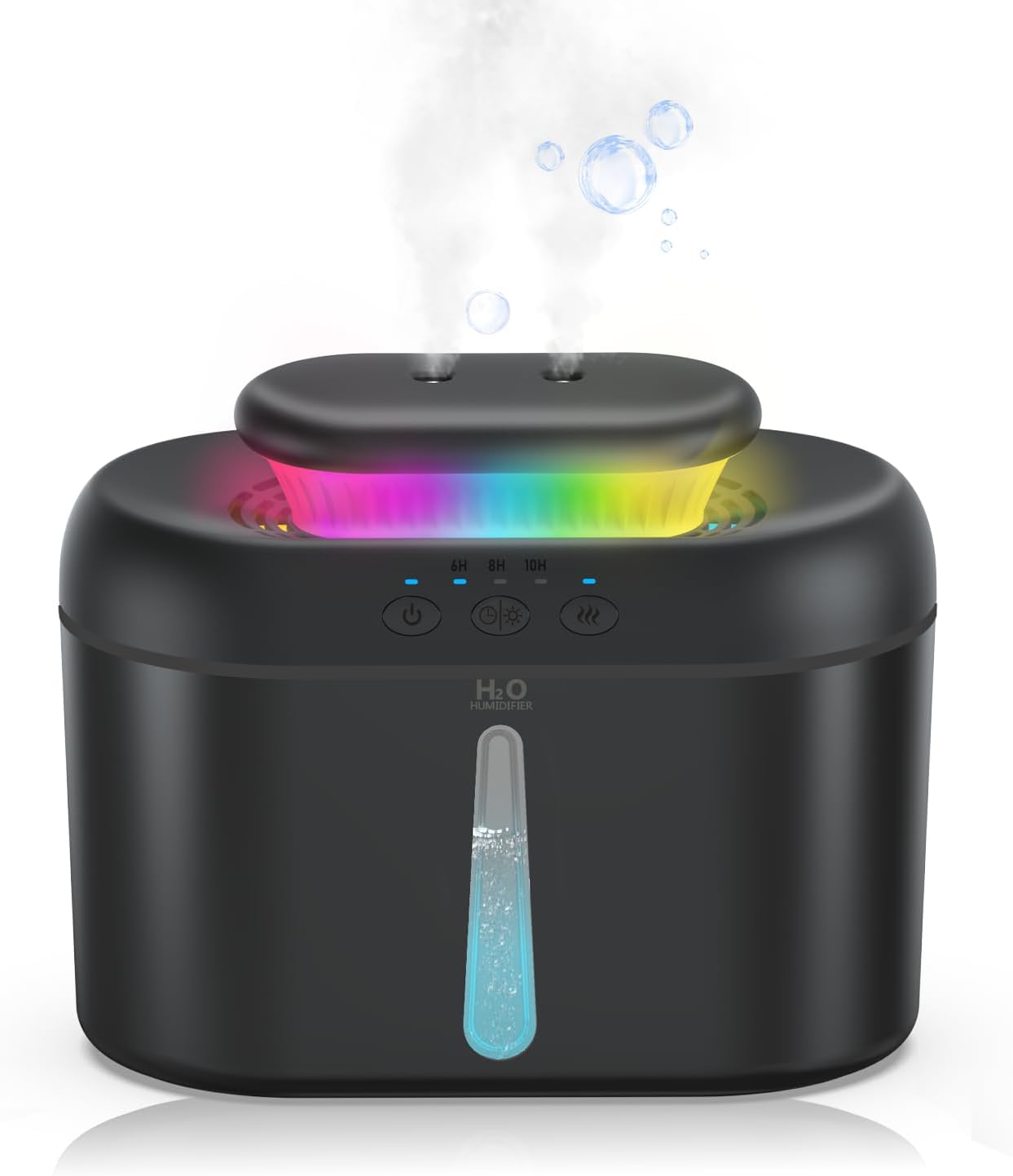 AMZBOSS Umidificatore bimbi 2L, <28 dB, 7 colori
