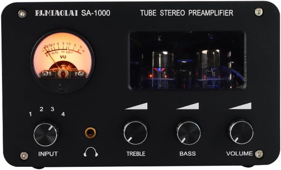 SA-1000 Preamplificatore Valvolare HiFi con 4 Ingressi