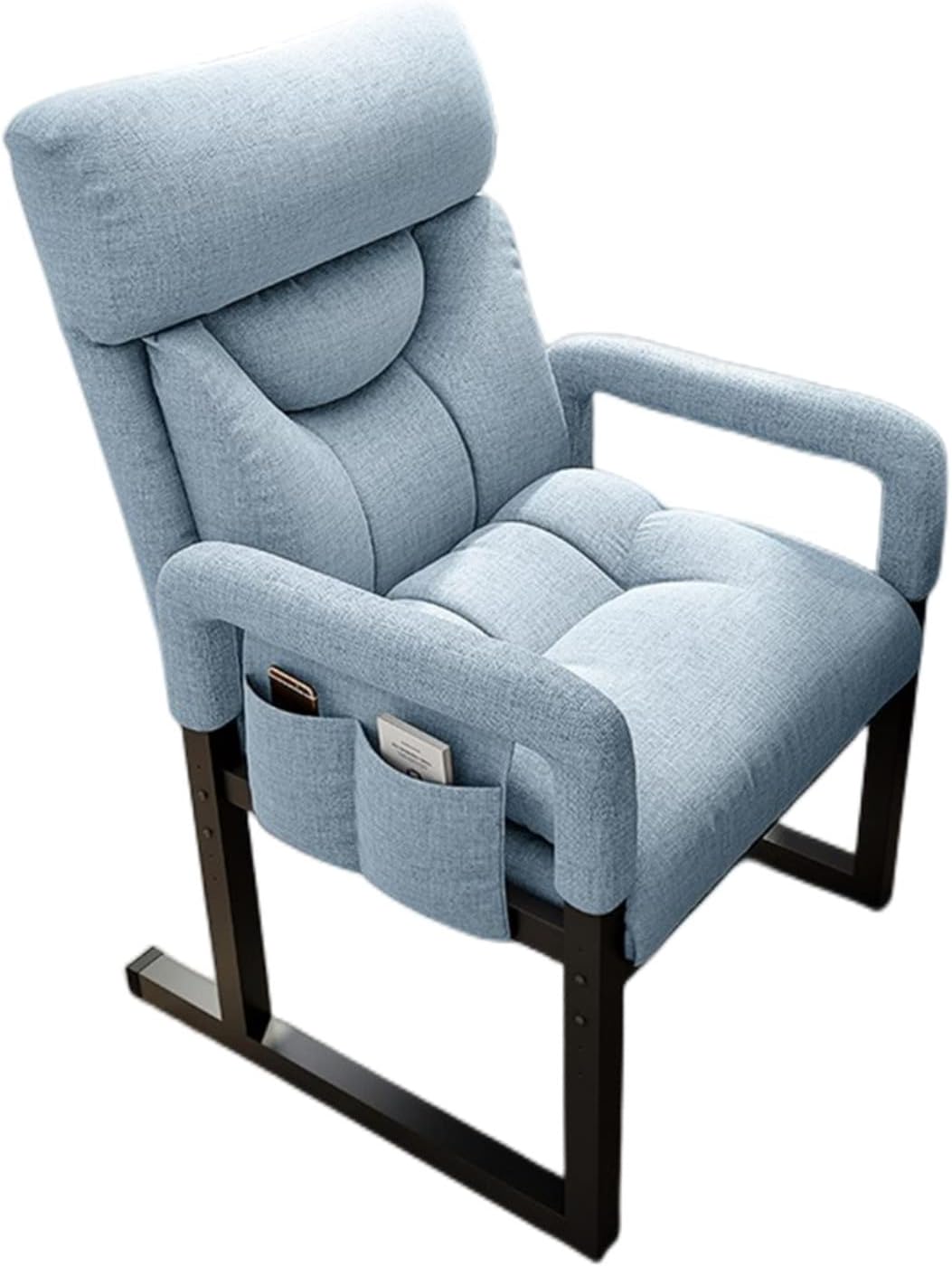 Poltrona reclinabile regolabile in tessuto blu - Comfort moderno