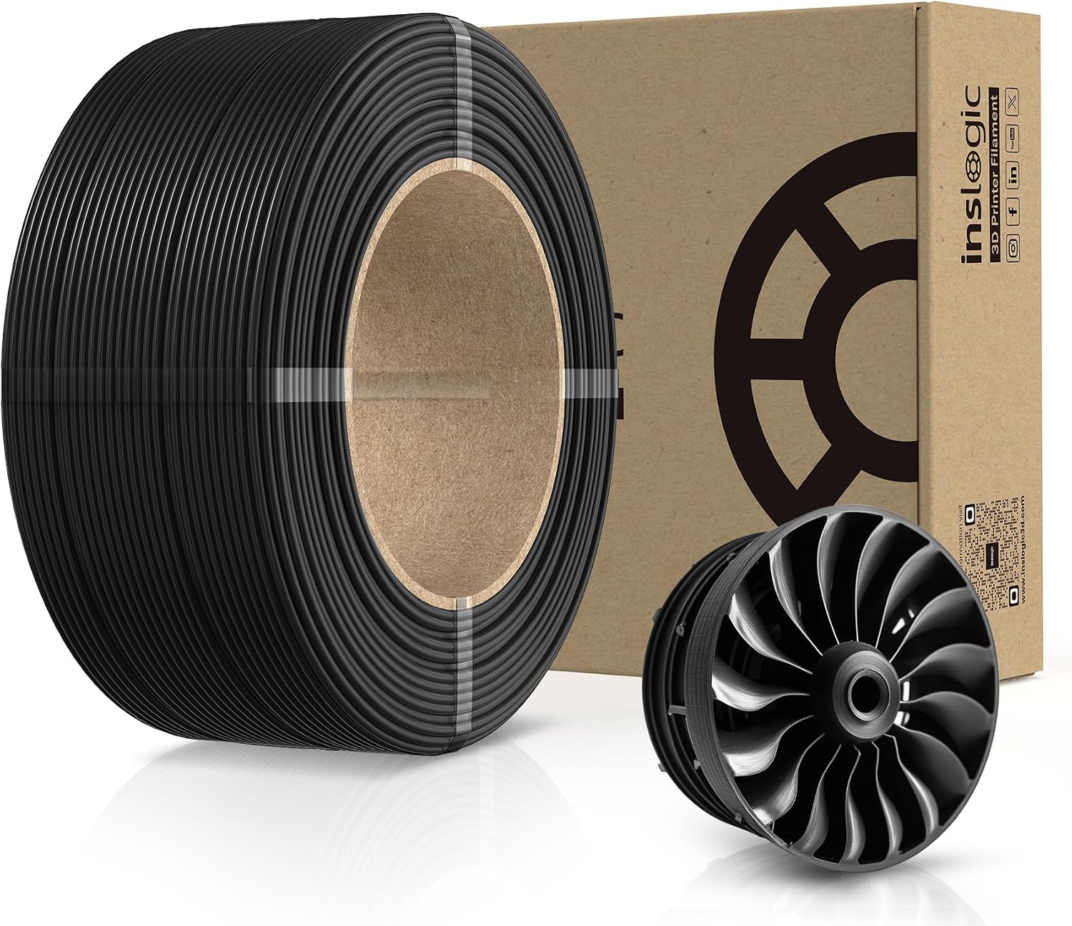 Inslogic PA12-CF, Filamento Nylon Carbonio 1.75mm