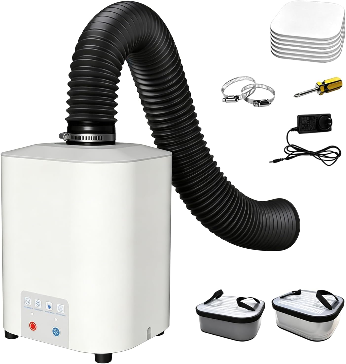 Aspiratore fumi saldatura 50W con filtro a 3 stadi
