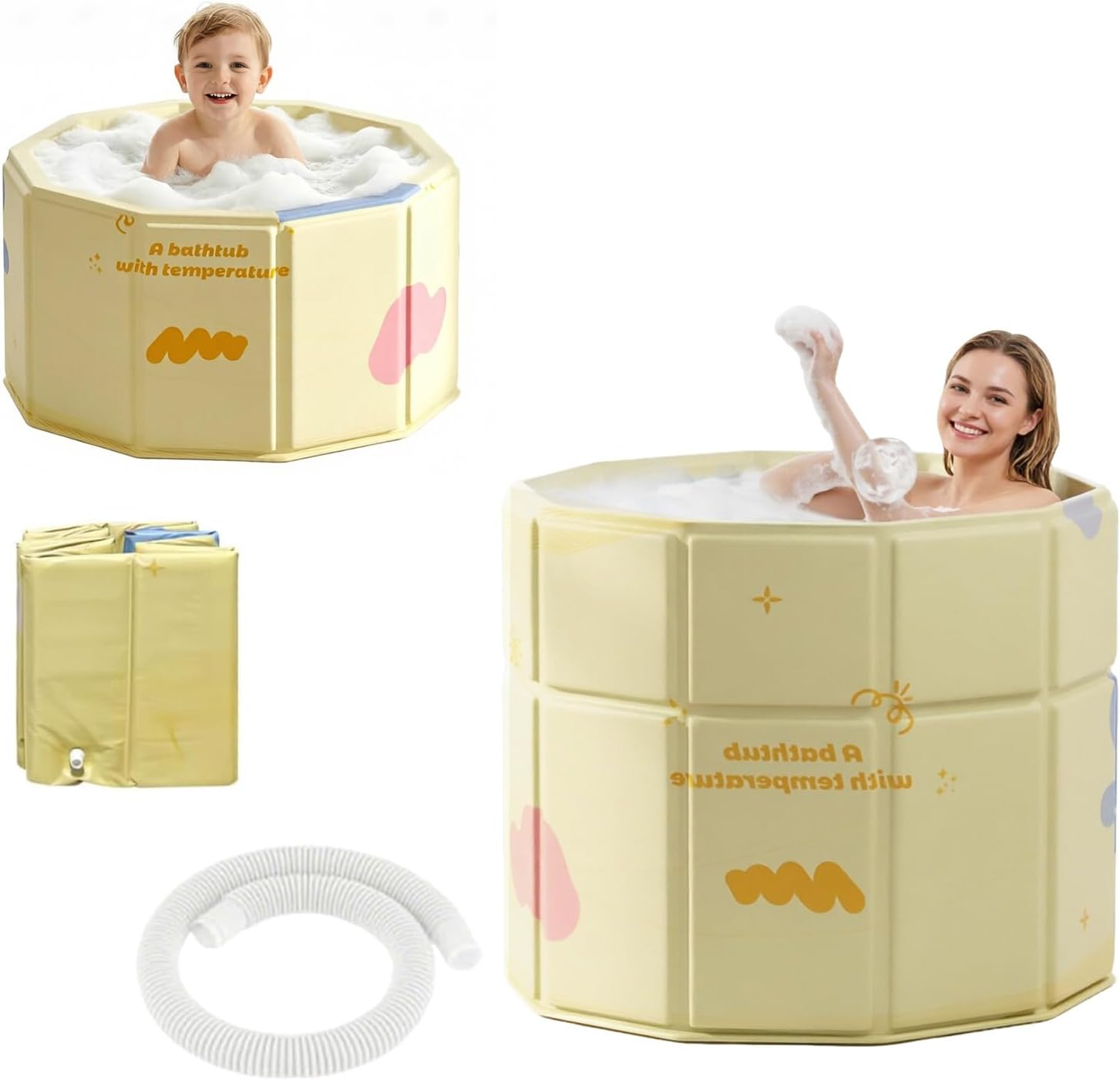 Vasca pieghevole 70 cm per bagno caldo o ghiaccio