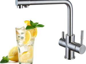 Rubinetto cucina 3 vie acciaio inox - Sonhomay