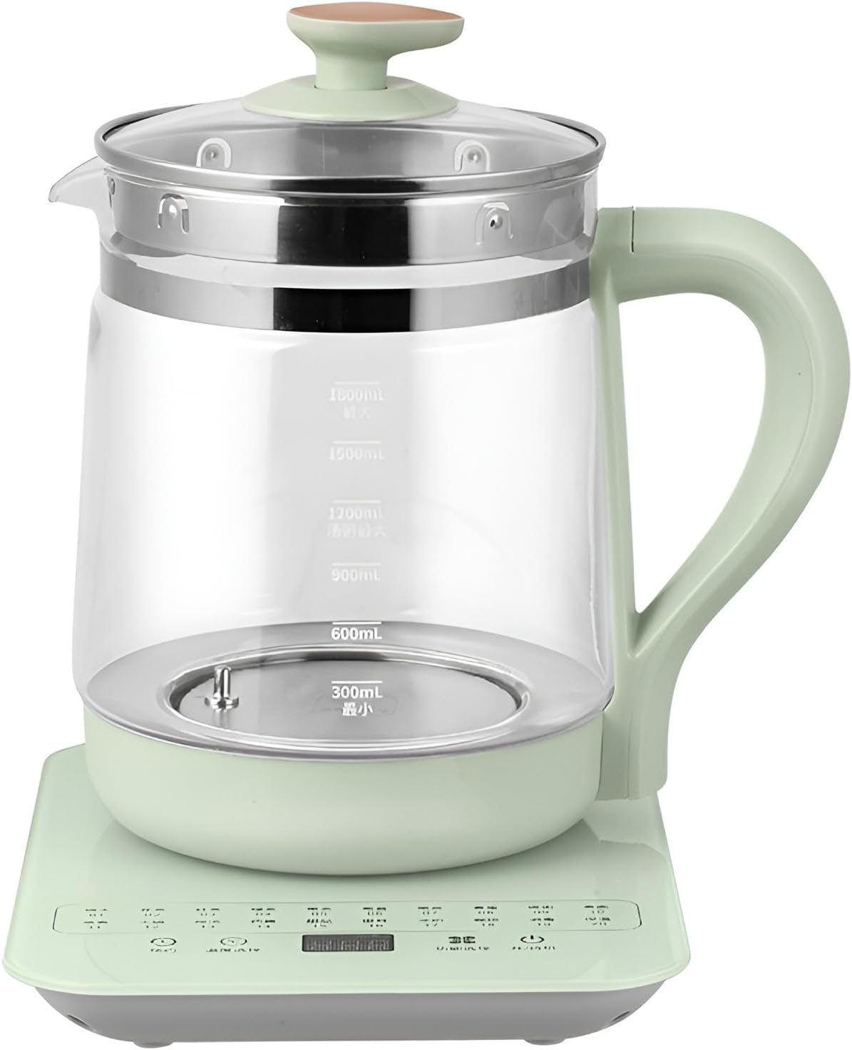 Teiera elettrica in vetro da 1,8L con infusore rimovibile