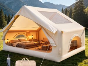Tenda gonfiabile 3-4 persone, impermeabile e UV, Bsteciar