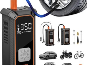 Compressore d'aria portatile AIMOTORS, doppia alimentazione