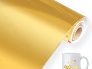 Pellicola vinile oro cromato 30,5x300 cm per taglio termico
