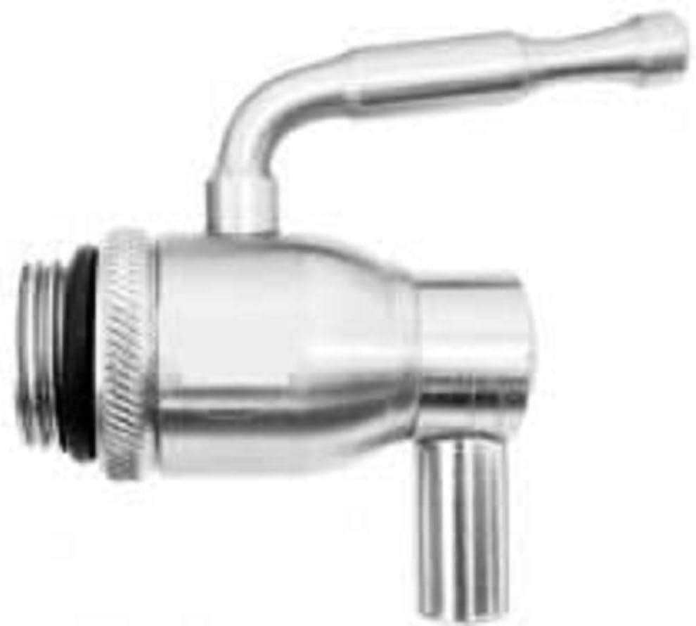 Rubinetto inox 1/2" per fusti olio, vino e birra