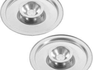 Coperchi in acciaio inox 2pz (10 cm) per pentole e barattoli