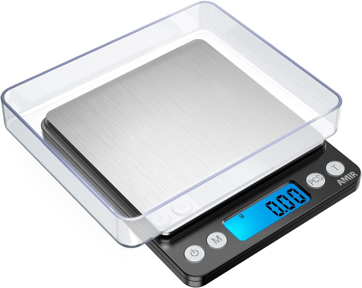 Bilancia digitale AMIR 500g/0.01g per alimenti e gioielli