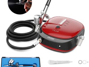 Oasser Mini Kit Aerografo Professionale con Compressore