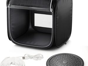 Cabina spray portatile per aerografo SAL 48x48 cm con LED