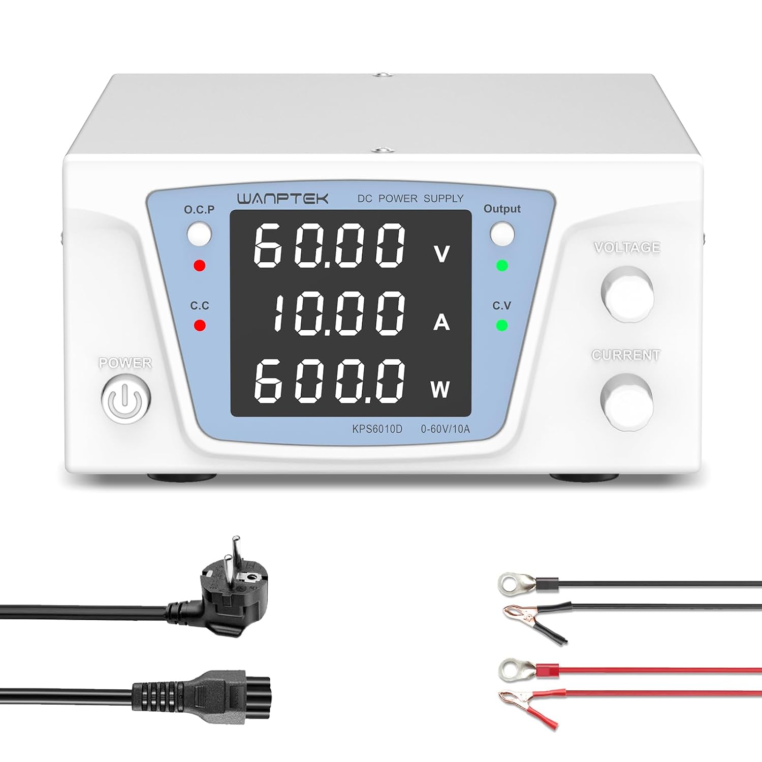 Alimentatore 60V 10A 600W Regolabile DC con Display LED