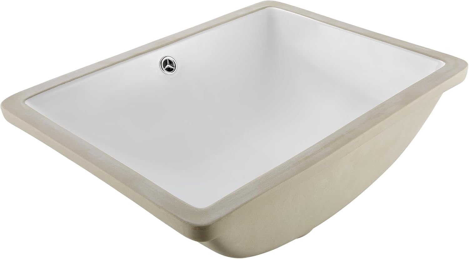 VEVOR Lavello Sottotop Bagno 515x385 mm Ceramica Bianco