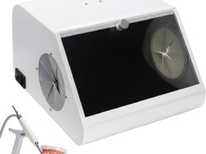 Cabina sabbiatura e lucidatura con aspirazione polveri e LED
