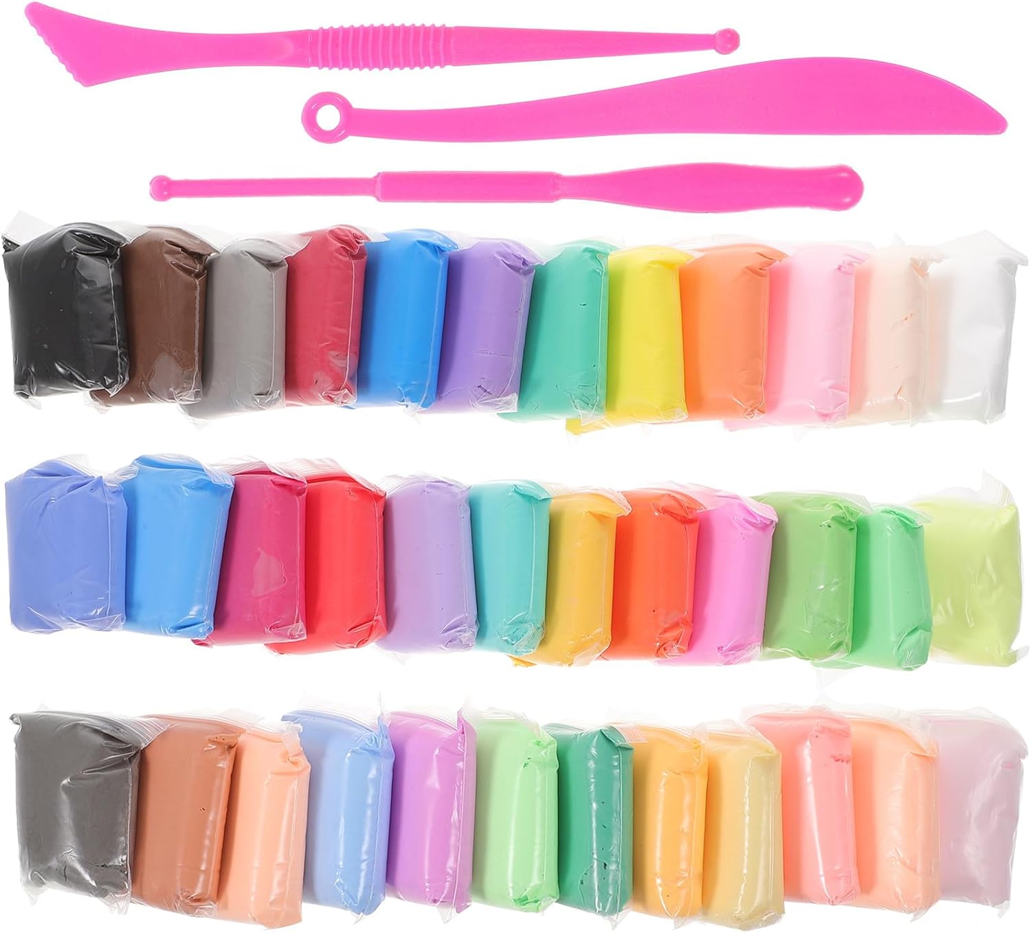 Set Argilla 36 colori + strumenti per scolpire