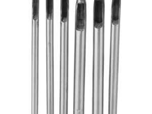 Set punzoni pelle acciaio premium 6 pezzi - Pilipane