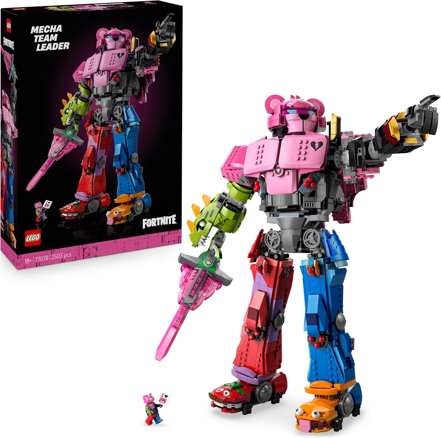 LEGO Fortnite Mecha Leader Squadra - Kit da Esposizione con Spada
