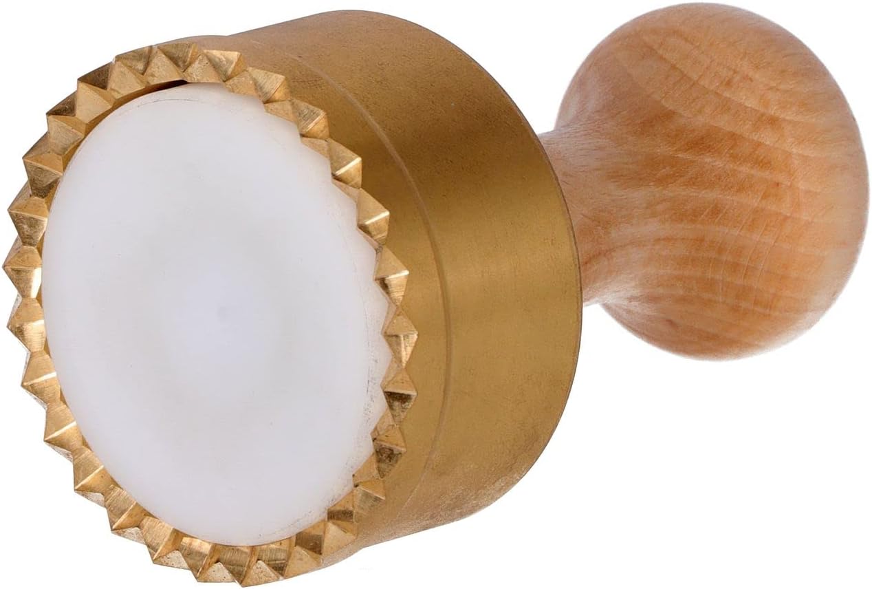 Stampo Ravioli Rotondo in Ottone 65 mm con Espulsore