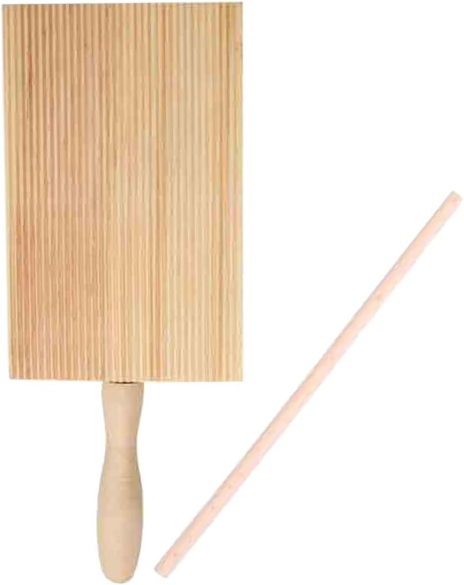DOITOOL Utensile per Gnocchi in Legno con Impugnatura Ergonomica
