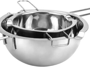 Set Doppia Caldaia Melting Pot Acciaio Inox 1000+400ml