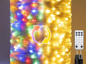 Catena luminosa 50M 500LED Bianco Caldo & Multicolore IP65