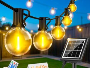 Striscia LED solare 20 m per esterni con telecomando