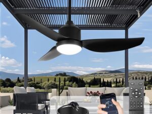 Ventilatore soffitto esterno 42" IP44 con luce - Depuley