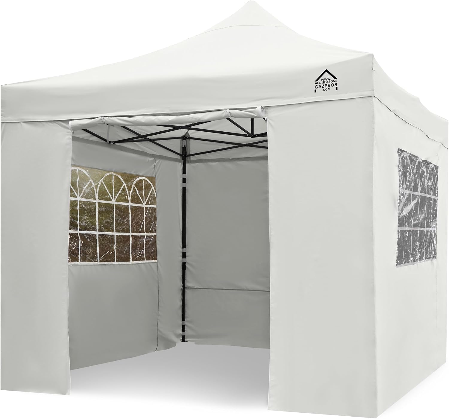 Gazebo Pop-up 3x3m Impermeabile 4 Pareti - Bianco