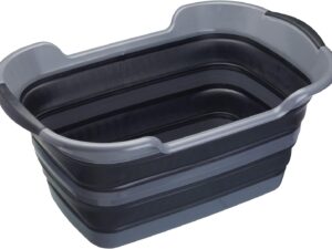 Cesto per bucato Smart Space MasterClass 60x40 cm Nero/Grigio
