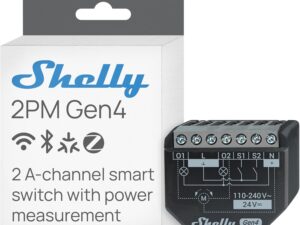 Shelly 2PM Gen4: Relè Wi-Fi 2 Canali 16A con Monitoraggio Energia