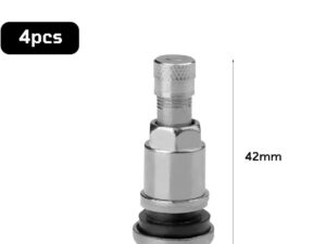 Kit Valvole Pneumatici 4+1 in Metallo per Auto Moto Bici
